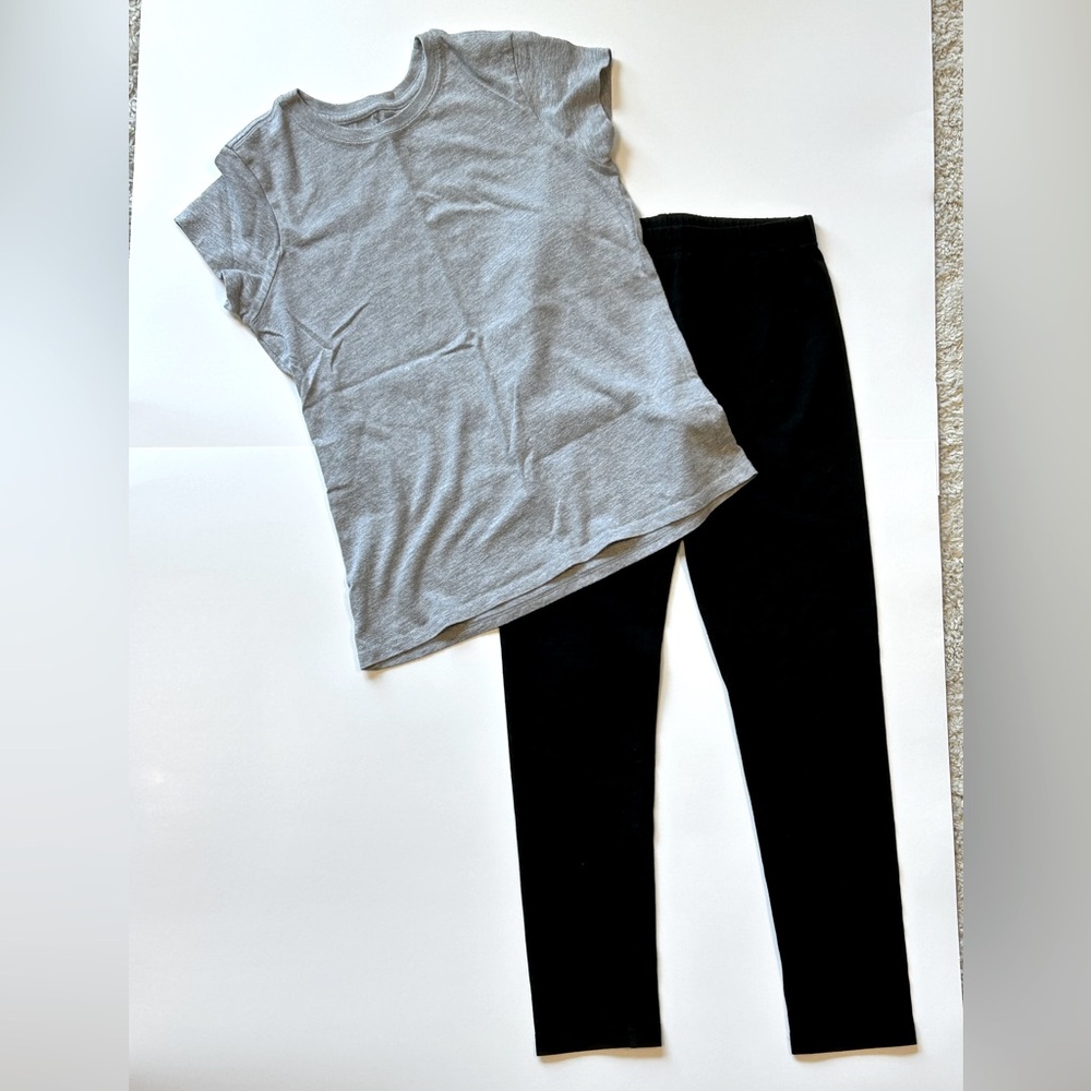 Girls size Medium 8-10 Tommy Hilfiger outfit lot set Tshirt Top and leggings